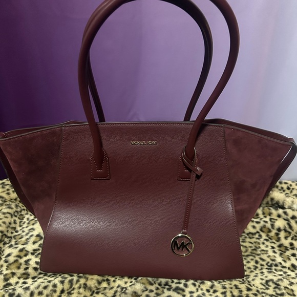 Michael Kors Deep Burgundy Tote - Picture 1 of 1